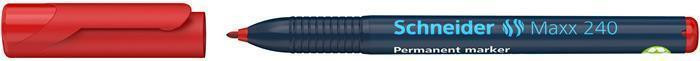 Permanentní popisovač "Maxx 240", červená, 1-2mm, kuželový hrot, SCHNEIDER