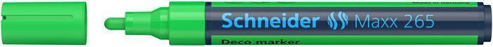 Křídový popisovač "Maxx 265", světle zelená, 2-3mm, tekutý, SCHNEIDER