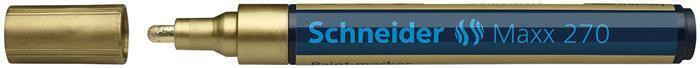 Permanentní lakový popisovač "Maxx 270", zlatá, 1-3mm, SCHNEIDER
