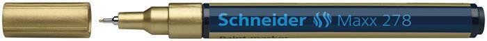 Permanentní lakový popisovač "Maxx 278", zlatá, 0,8mm, SCHNEIDER