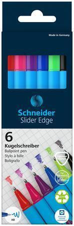 Kuličkové pero "Slider Edge XB" sada, mix barev, 0,7 mm, s uzávěrem, SCHNEIDER