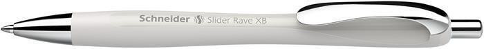 Kuličkové pero "Slider Rave XB", šedá, 0,7 mm, stiskací mechanismus, SCHNEIDER 132512