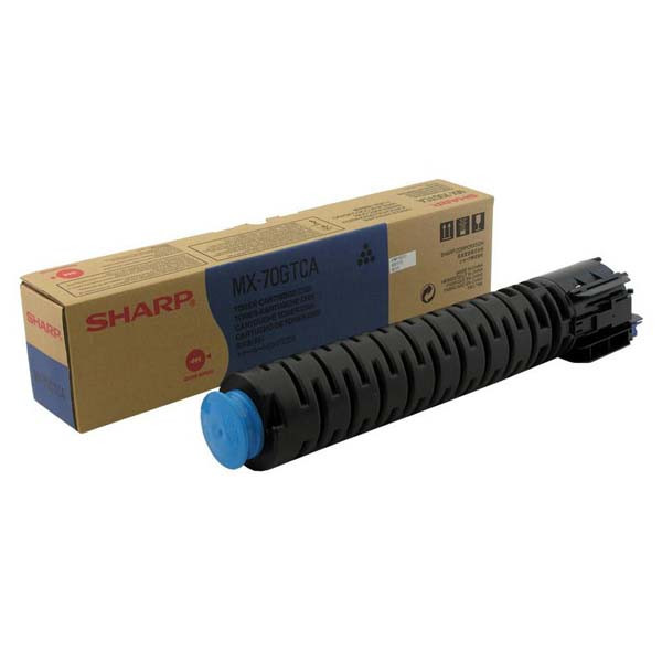 Sharp originální toner MX-70GTCA, cyan, 32000str.