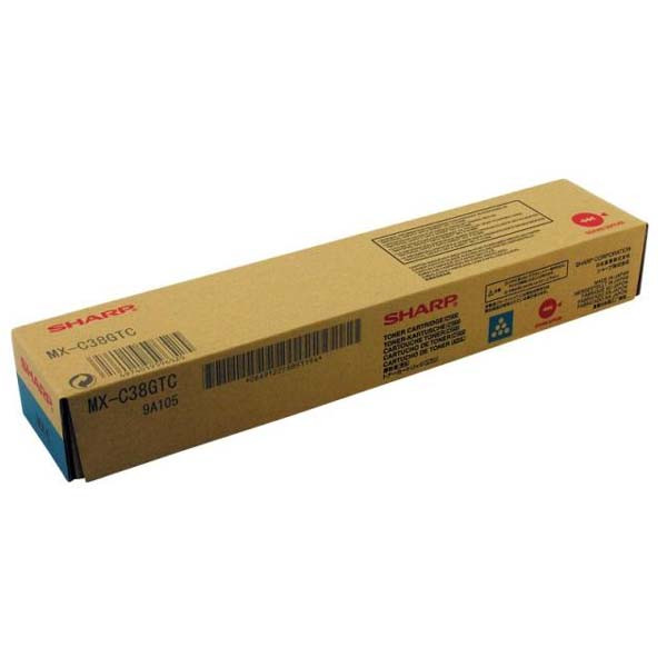 Sharp originální toner MX-C38GTC, cyan, 10000str.