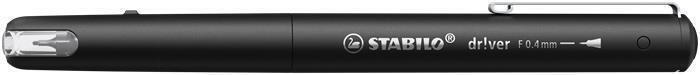 Fineliner "dr!ver", černá, 0,4 mm, STABILO 1088/46