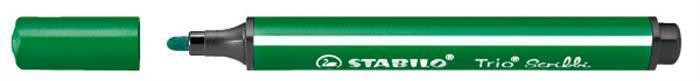 Fix "Trio Scribbi", zelená, odpružený hrot, 1,5-2mm, STABILO