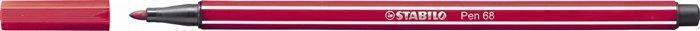 Fix, 1 mm, STABILO "Pen 68", tmavě červená