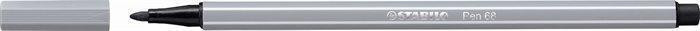 Fix, 1 mm, STABILO "Pen 68", šedá