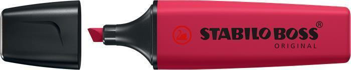 Zvýrazňovač "BOSS original NatureCOLORS Wildflowers", burgundy červená, 2-5 mm, STABILO 70/250