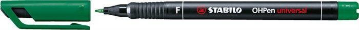 Permanentní popisovač "OHPen F", zelená, 0,7mm, STABILO