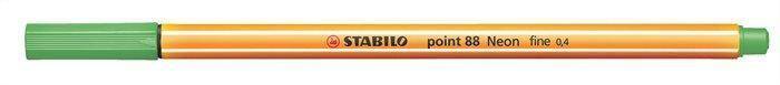 Liner  "Point 88", neonově zelená, 0,4mm, STABILO