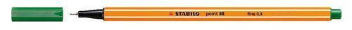 Liner  "Point 88", zelená, 0,4mm, STABILO