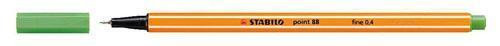 Liner  "Point 88", světle zelená, 0,4mm, STABILO
