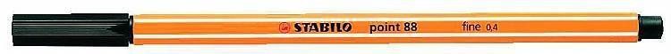 Liner  "Point 88", černá, 0,4mm, STABILO