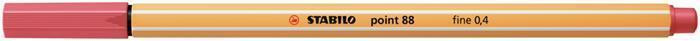 Liner "Point 88", rezavě červená, 0,4mm, STABILO 88/47