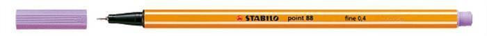 Liner  "Point 88", pastelová fialová, 0,4mm, STABILO