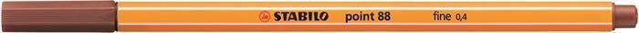 Liner "Point 88", hnědá (sienna), 0,4 mm, STABILO