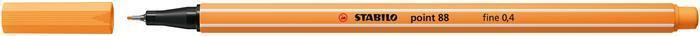 Liner "Point 88", papájová, 0,4 mm, STABILO 88/85