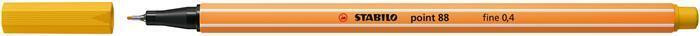 Liner "Point 88", kari, 0,4 mm, STABILO 88/87