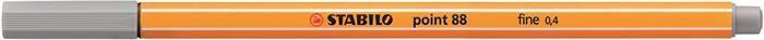 Liner "Point 88", středně studená šedivá, 0,4 mm, STABILO