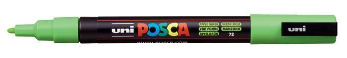 Akrylový popisovač "Posca PC-3M", zelená jablko, 0,9-1,3 mm, UNI