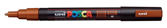 Akrylový popisovač "Posca PC-3M", bronzová, 0,9-1,3 mm, UNI 2UPC3MBRONZ