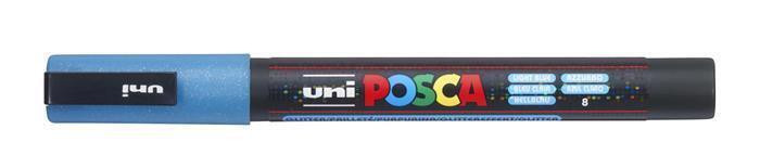 Akrylový popisovač "Posca PC-3ML", lesklá světle modrá, 0,9-1,3 mm, UNI 2UPC3MLVK