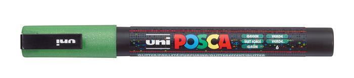 Akrylový popisovač "Posca PC-3M", jasně zelená, 0,9-1,3 mm, UNI 2UPC3MLZ