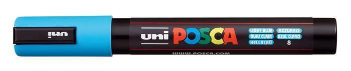 Akrylový popisovač "Posca PC-5M", světle modrá, 1,8-2,5 mm, UNI