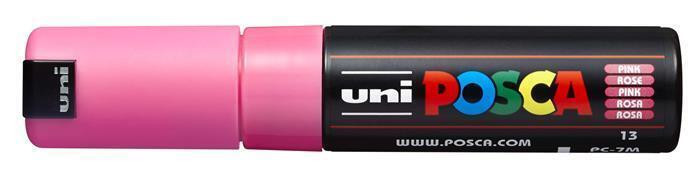 Akrylový popisovač "Posca PC-7M", růžová, 4,5-5,5 mm, UNI