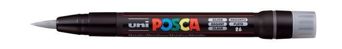 Akrylový štětcový popisovač "Posca PCF-350", stříbrná, UNI 300418000