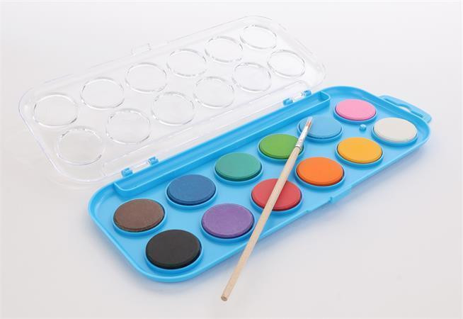 Vodové barvy, 12 barev, 28 mm, COOL BY VICTORIA