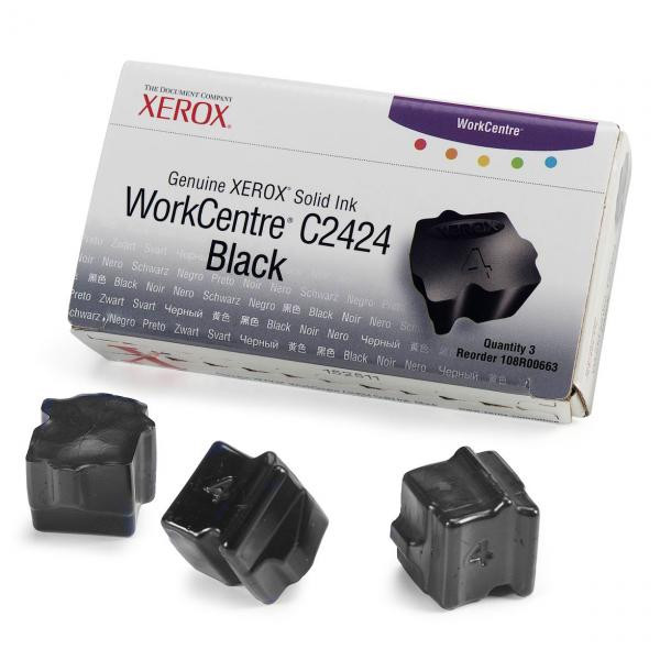 Xerox originální ink 108R00663, black, 3400str., 3ks