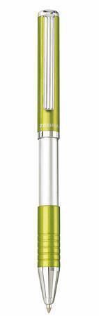 23464-24 Kuličkové pero "SL-F1", modrá, 0,24 mm, teleskopické, kovové, zelené tělo, ZEBRA