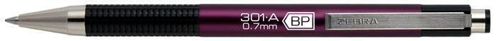 26349 Kuličkové pero "F301", modrá, 0,24 mm, stiskací mechanismus, tmavě vínové tělo, ZEBRA