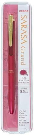 Gelové pero "Sarasa Grand", modrá, 0,33 mm, stiskací mechanismus, vínově červené tělo ZEBRA 31902