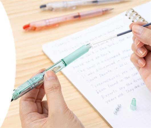 Kuličkové pero "Jimnie Biotube", modrá, 0,24 mm, stiskací, ZEBRA 54549