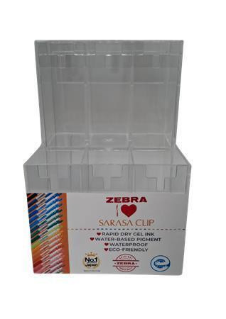 Displej "Sarasa P-06M", prázdný, akryl, 11 x 6,6 x 14,8 cm, ZEBRA 946