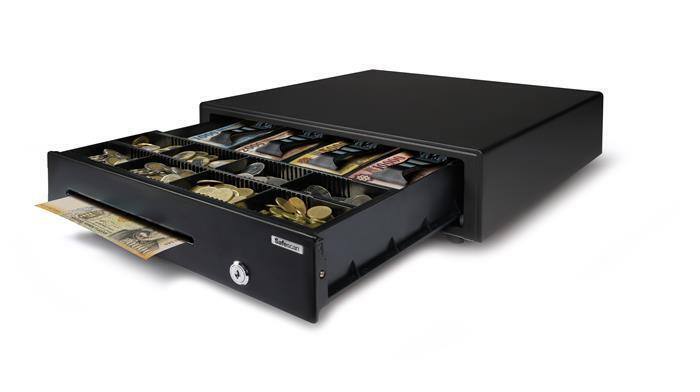 Pokladní zásuvka "LD-4141",  manuální, 8 x mince, 4 x bankovky, SAFESCAN