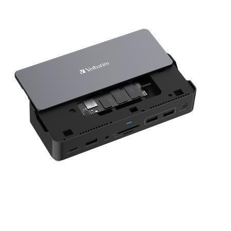 Dokovací stanice "USB-C Pro CDS-15SSD“, 15 portů, USB-C host, s 256GB SSD diskem, VERBATIM 32174