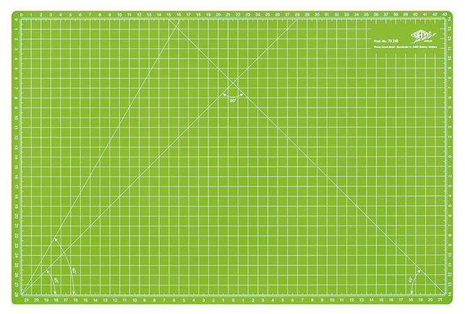 Řezací podložka "Comfortline", zelená, pro DIY, A3, WEDO