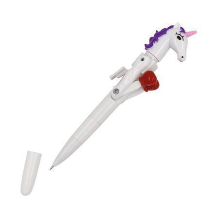 Kuličkové pero Unicorn "Lucky Punch", modrá, 1 mm, s LED světlem, WEDO 2522299