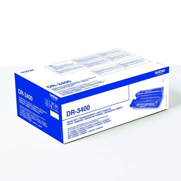 Brother originální válec DR3400, black, 30000str.