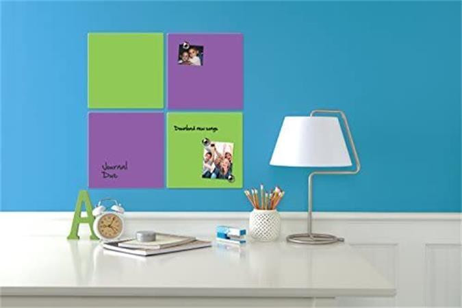 Magnetická tabule "Square Tile", fialová, popisovatelná, 360x360mm, NOBO