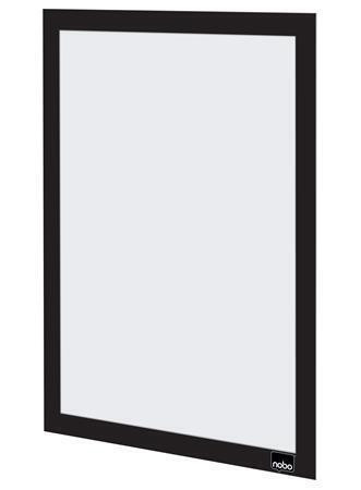 Rám na plakáty, černá, A4, nástěnný, plastový rám, 2 ks/balení, NOBO 1915697