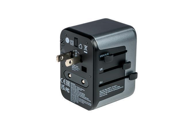 Cestovní adaptér "UTA-03", univerzální, USB-A (QC 3.0) / USB-C (PD30W) 2x USB, VERBATIM 49545