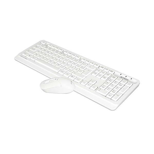 A4Tech FG1012 Sada klávesnice bezdrátová CZ, bílá s bezdrátovou optickou myší, AA, klasická, 2.4 [Ghz]