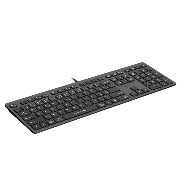 A4Tech FX50 Klávesnice drátová (USB) CZ, šedá