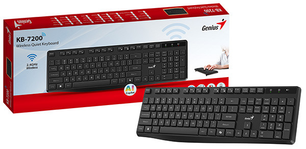 Genius KB-7200 COPILOT klávesnice bezdrátová CZ/SK, černá