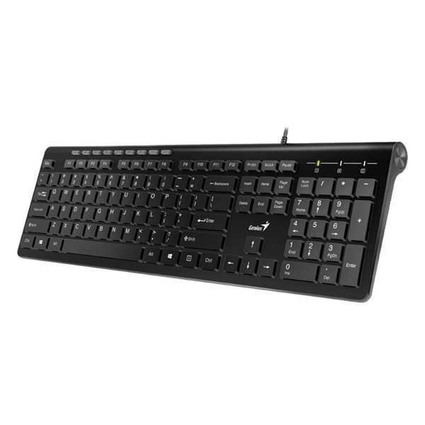 Genius Slimstar 230 klávesnice drátová (USB) US, černá
